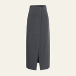 Velira Trousers & Bottoms Women Pilka / S Milano Maxi Sijonas su Priekiu