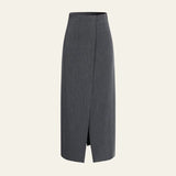 Velira Trousers & Bottoms Women Pilka / S Milano Maxi Sijonas su Priekiu