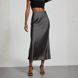 Velira Trousers & Bottoms Women Pilka / S Riviera satino apdailos midi sijonas