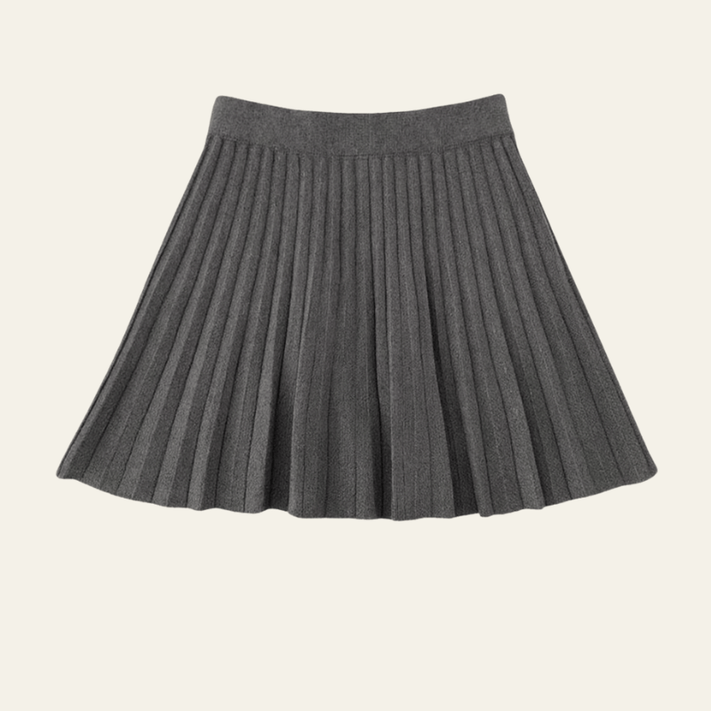 Velira Trousers & Bottoms Women Pilka / Vienas Dydis Florencijos Plisuota Megzta Sijonas