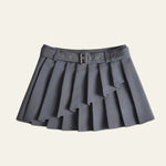 Velira Trousers & Bottoms Women Pilka / XS Amelie sluoksniuota klostuota mini sijonas