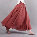 Velira Trousers & Bottoms Women Raudona / M Kyoto tekstūruota maksi sijonas