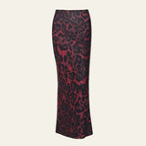 Velira Trousers & Bottoms Women Raudona / S Isola Lauko Maxi Sijonas