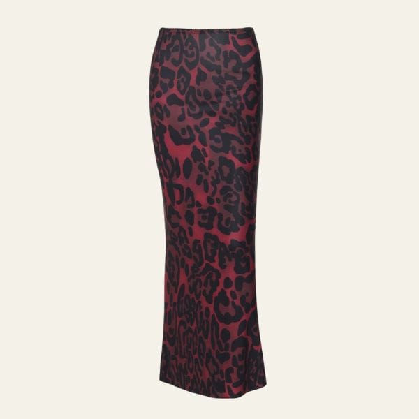 Velira Trousers & Bottoms Women Raudona / S Isola Lauko Maxi Sijonas