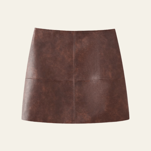 Velira Trousers & Bottoms Women Ruda / S Marcelline Vintage Užtrauktuko Sijonas