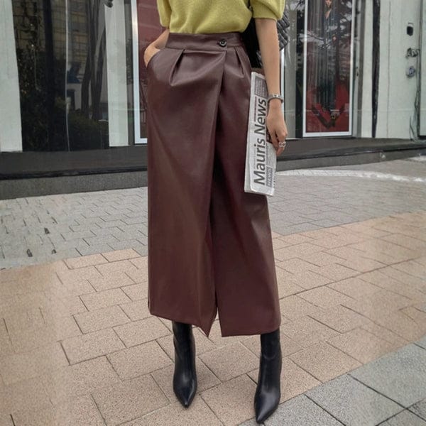 Velira Trousers & Bottoms Women Ruda / S Monako Wrap-Front Oda Midi Sijonas