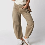 Velira Trousers & Bottoms Women Ruda / S Nira Atsipalaidavę Plati Kojų Džinsai