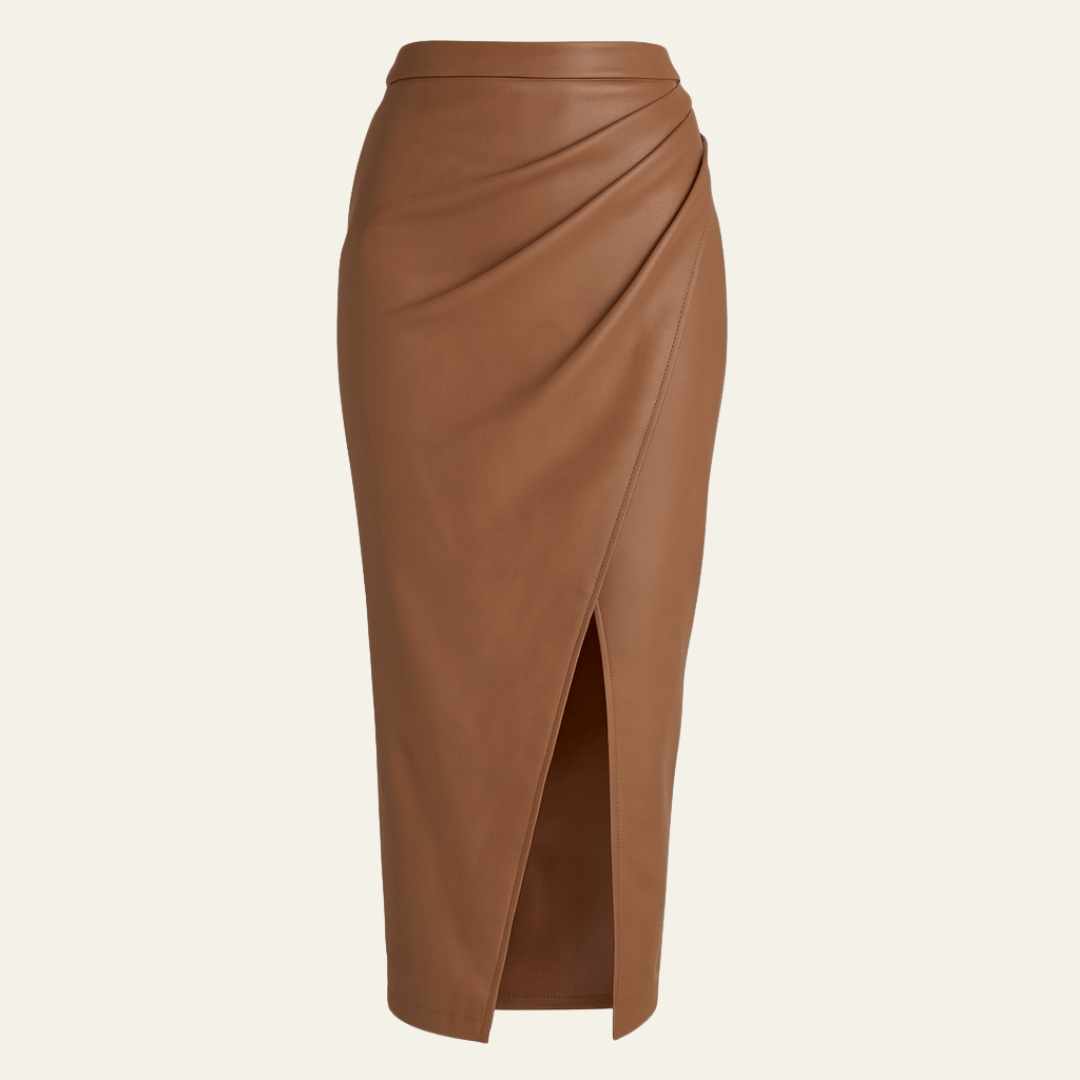 Velira Trousers & Bottoms Women Ruda / S Vienos odos midi sijonas