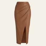 Velira Trousers & Bottoms Women Ruda / S Vienos odos midi sijonas