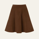 Velira Trousers & Bottoms Women Ruda / Vienas Dydis Florencijos Plisuota Megzta Sijonas