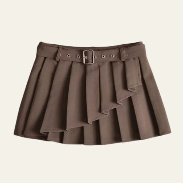 Velira Trousers & Bottoms Women Ruda / XS Amelie sluoksniuota klostuota mini sijonas