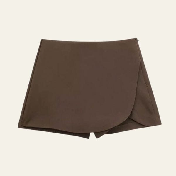 Velira Trousers & Bottoms Women Ruda / XS Siena Asimetrinė Wrap Šortai