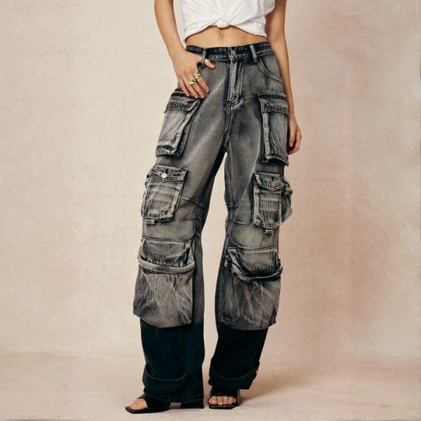 Velira Trousers & Bottoms Women SoHo daugiasluoksniai krovinių džinsai