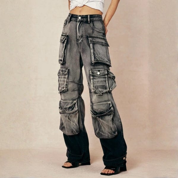 Velira Trousers & Bottoms Women SoHo daugiasluoksniai krovinių džinsai