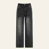 Velira Trousers & Bottoms Women Tamsiai Pilka / S Soho Kristalų Platus Kojų Džinsai