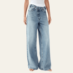 Velira Trousers & Bottoms Women Turino plačių kojų džinsai