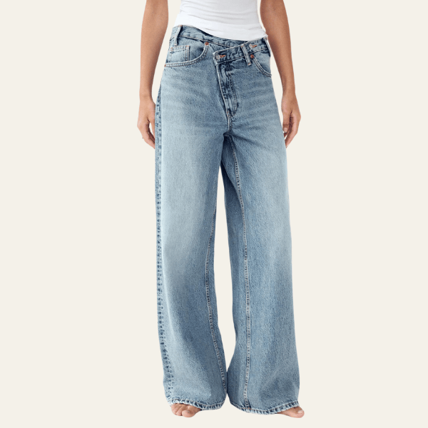 Velira Trousers & Bottoms Women Turino plačių kojų džinsai