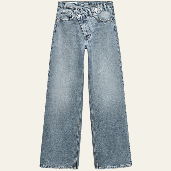 Velira Trousers & Bottoms Women Turino plačių kojų džinsai