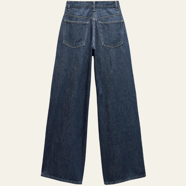 Velira Trousers & Bottoms Women Turino plačių kojų džinsai