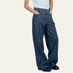 Velira Trousers & Bottoms Women Turino plačių kojų džinsai