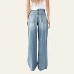 Velira Trousers & Bottoms Women Turino plačių kojų džinsai