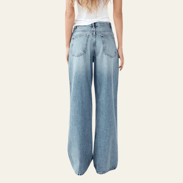 Velira Trousers & Bottoms Women Turino plačių kojų džinsai