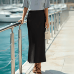 Velira Trousers & Bottoms Women Veronos šilkinė midi sijonas