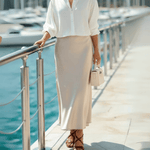 Velira Trousers & Bottoms Women Veronos šilkinė midi sijonas