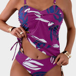Velira Violetinė / S Carmen™ | Bikini su tropiniu lapų raštu