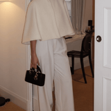 Velira Willow | Textured Wool Cape Jacket Vilis | Tekstūruotas vilnos apsiaustas