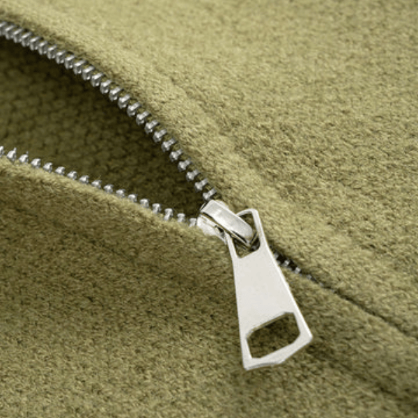 Velira Womens Knitwear Alyvuogių Žalia / Vienas Dydis Elara Užtrauktuku Uždengtas Megztinis Kardiganas