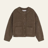 Velira Womens Knitwear Amara Stora Mygtukinė Megztinė