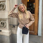 Velira Womens Knitwear Amélie Ribošinis Megztinis Su Užtrauktuku