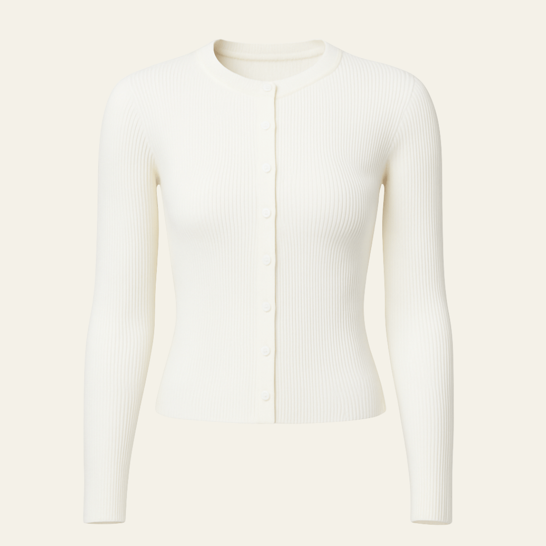 Velira Womens Knitwear Balta / S Amalfi megztinis kardiganas