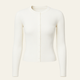 Velira Womens Knitwear Balta / S Amalfi megztinis kardiganas