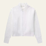 Velira Womens Knitwear Balta / S Ciuricho užtrauktukas megztinis