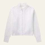 Velira Womens Knitwear Balta / S Ciuricho užtrauktukas megztinis