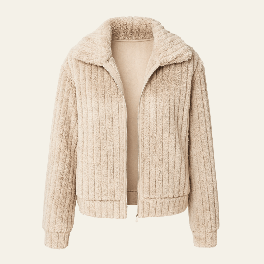 Velira Womens Knitwear Bežinė / S Vienos Plush Cardigan