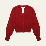 Velira Womens Knitwear Bordo / S Veronos vilnos mygtukų kardiganas