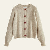 Velira Womens Knitwear Chaki / Vienas dydis Oslo širdies megztinis kardiganas