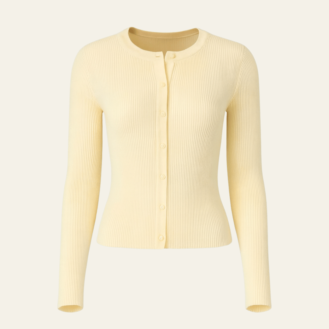 Velira Womens Knitwear Geltona / S Amalfi megztinis kardiganas