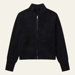 Velira Womens Knitwear Juoda / S Ciuricho užtrauktukas megztinis