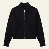 Velira Womens Knitwear Juoda / S Ciuricho užtrauktukas megztinis