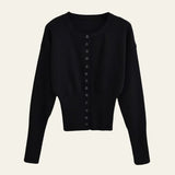 Velira Womens Knitwear Juoda / S Kapri formuotas megztinis kardiganas