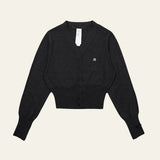 Velira Womens Knitwear Juoda / S Veronos vilnos mygtukų kardiganas