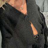 Velira Womens Knitwear Kopenhagos Kardiganas Su Kaklaraiščiu