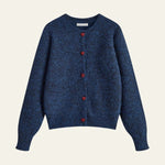 Velira Womens Knitwear Mėlyna / Vienas dydis Oslo širdies megztinis kardiganas