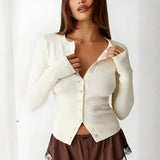 Velira Womens Knitwear Monako Ribboto Trumpas Kardiganas