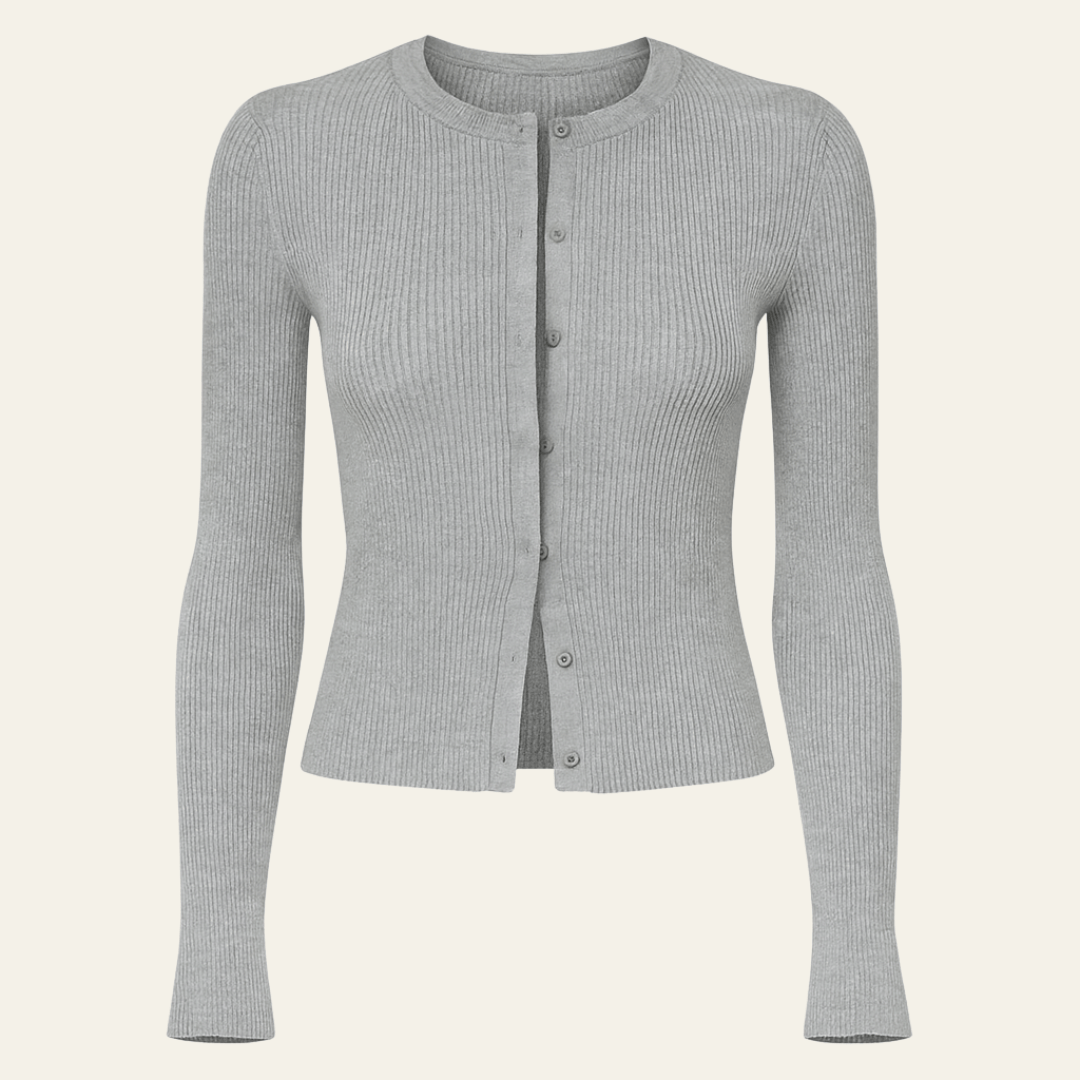 Velira Womens Knitwear Pilka / S Amalfi megztinis kardiganas