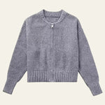 Velira Womens Knitwear Pilka / S Ciuricho užtrauktukas megztinis